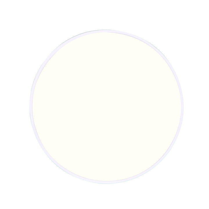 Flush Mount In White With Pvc Lens Finish