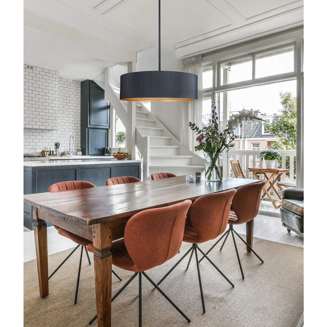 Chandelier In Matte Black Finish