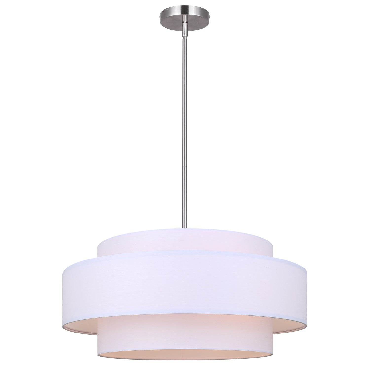 Chandelier In Brushed Nickel Finish by Canarm