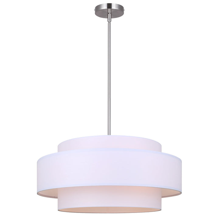 Chandelier In Brushed Nickel Finish by Canarm