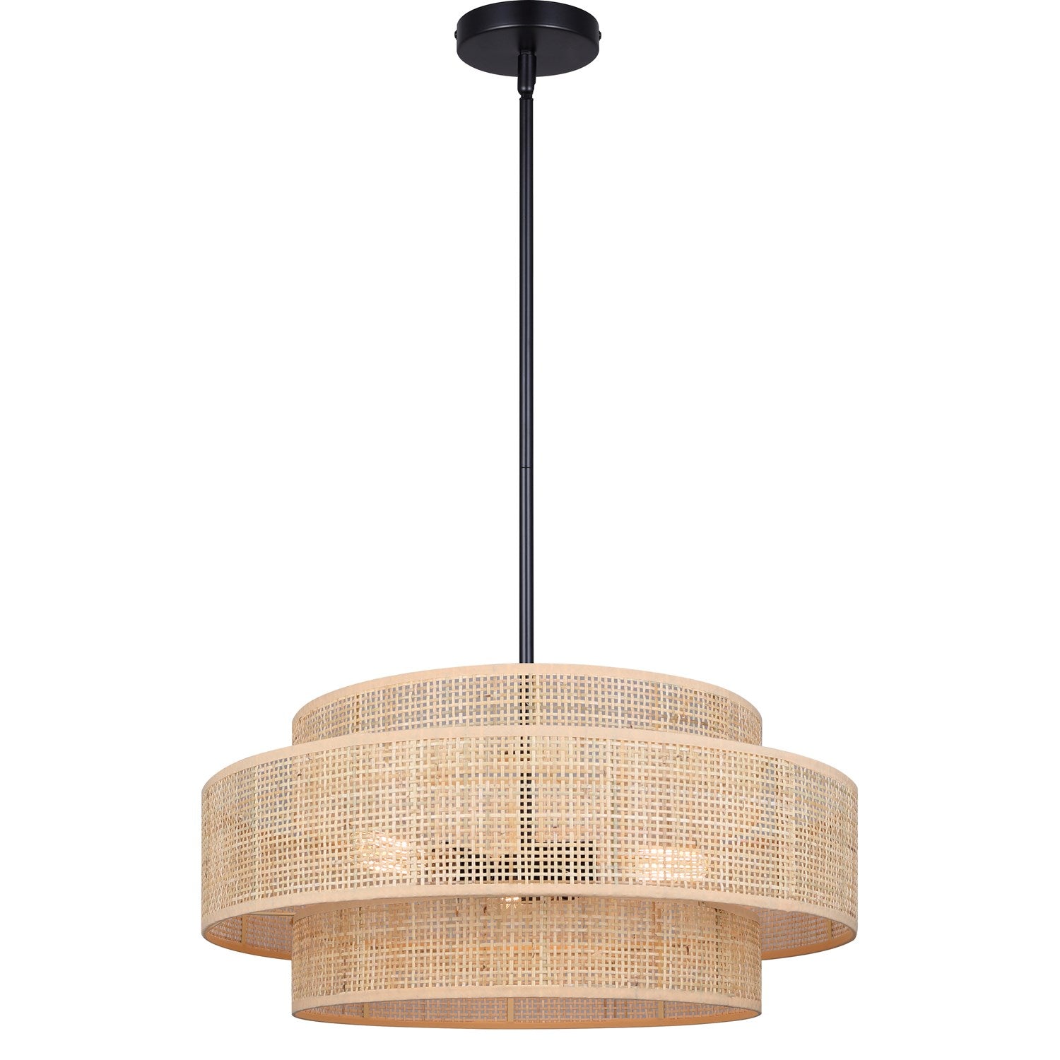 Chandelier In Black Finish by Canarm