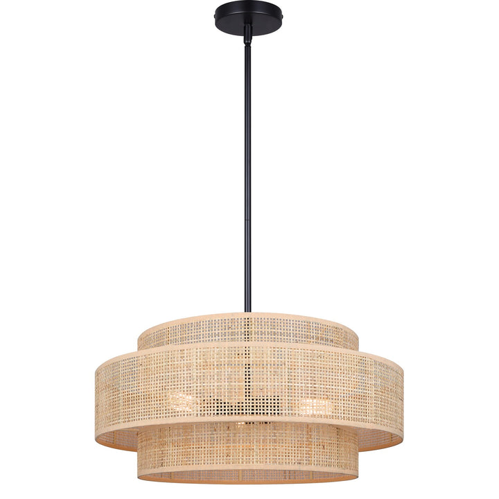 Chandelier In Black Finish by Canarm