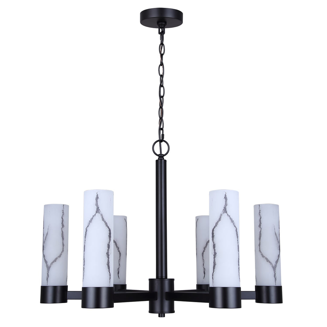Chandelier In Matte Black Finish