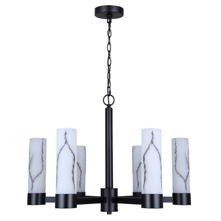 Chandelier In Matte Black Finish