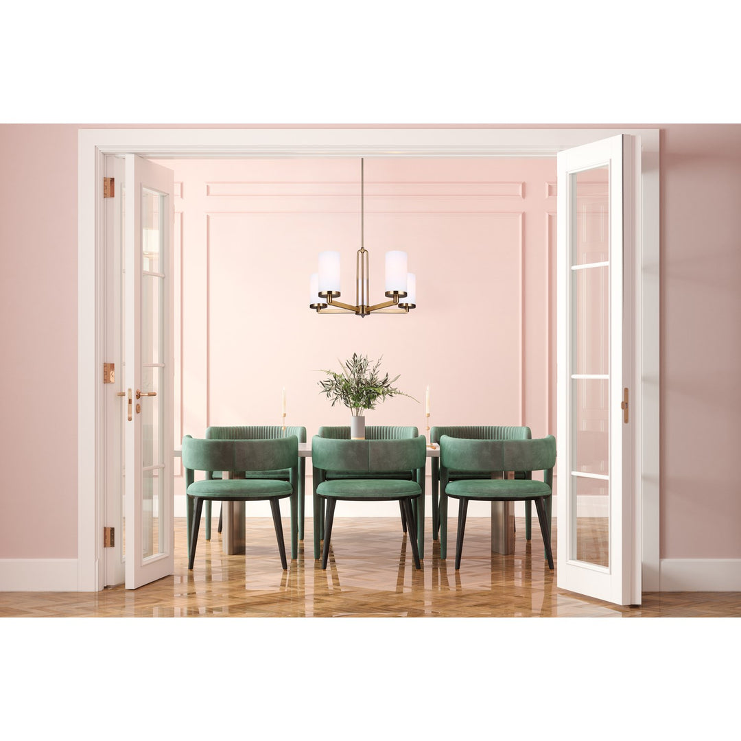 Chandelier In Gold Finish