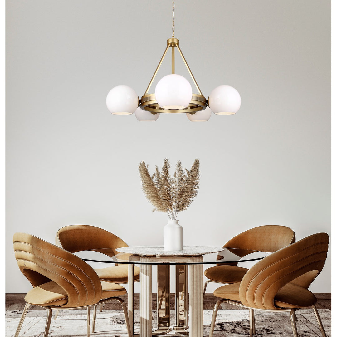 Chandelier In Gold Finish