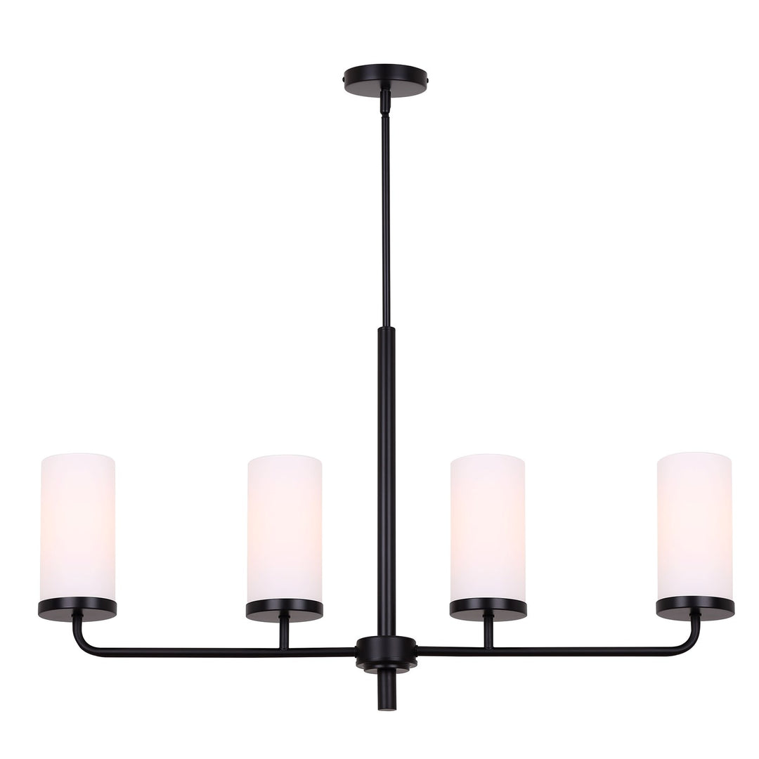 Chandelier In Matte Black Finish by Canarm