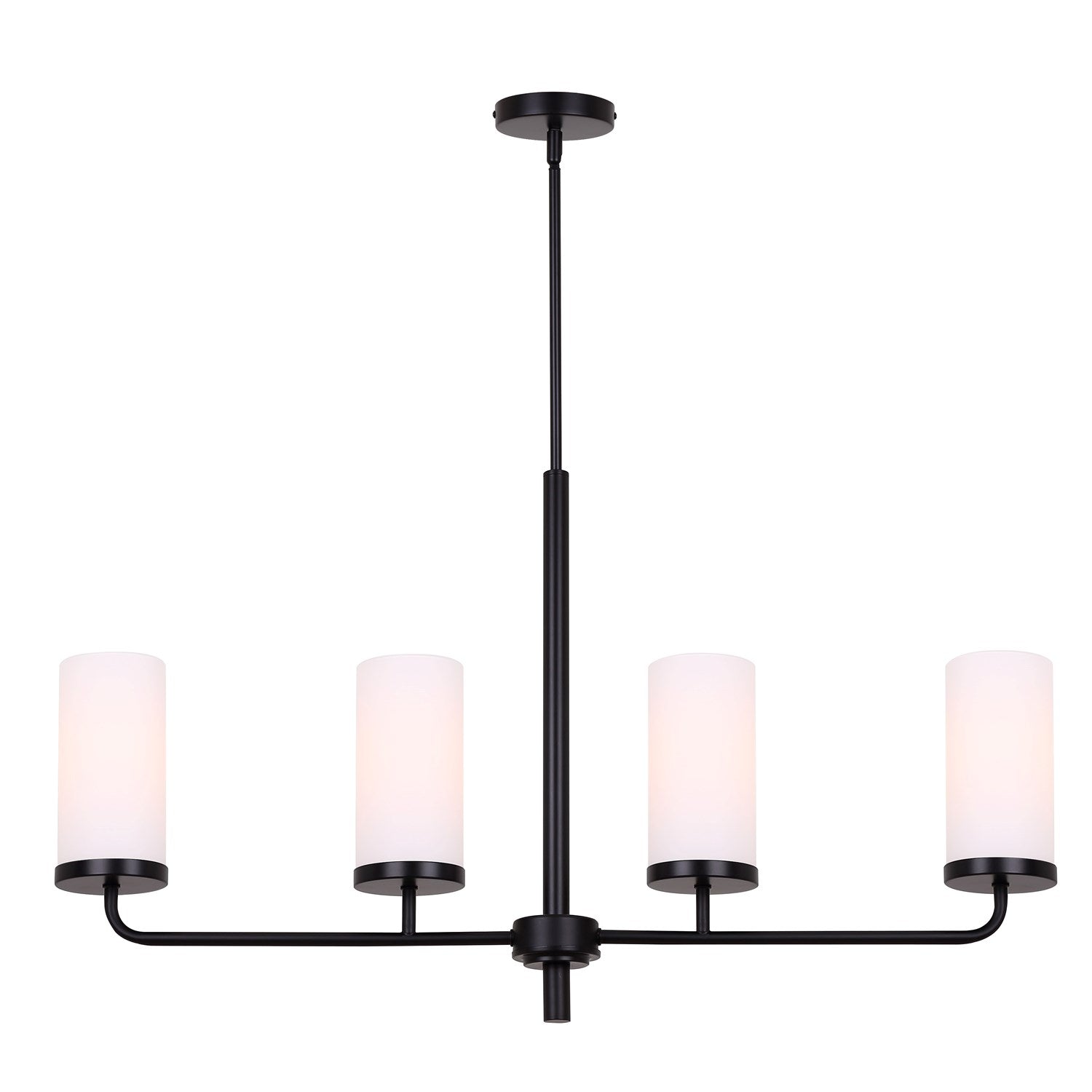 Chandelier In Matte Black Finish by Canarm