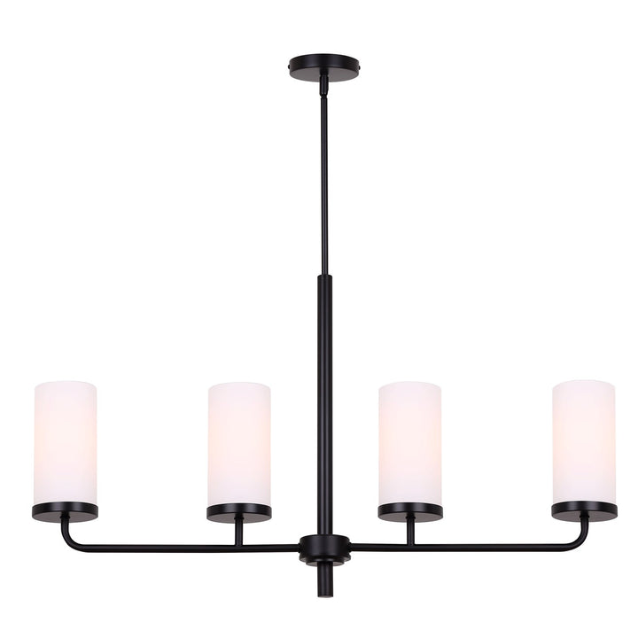 Chandelier In Matte Black Finish by Canarm