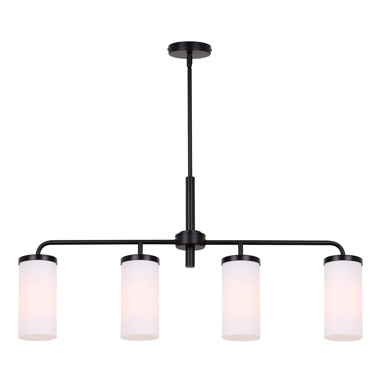Chandelier In Matte Black Finish