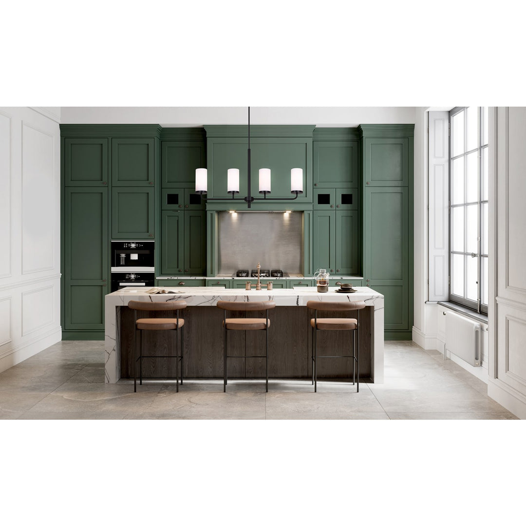Chandelier In Matte Black Finish