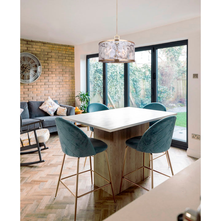 Chandelier In Gold Finish