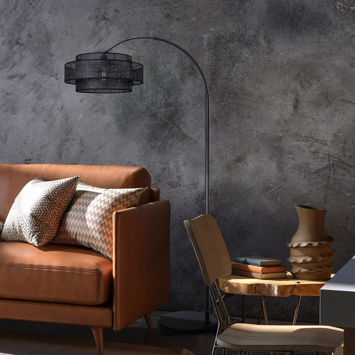 Floor Lamp In Black Finish