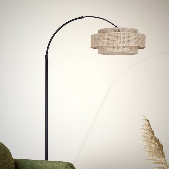 Floor Lamp In Matte Black Finish