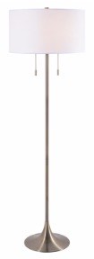 Floor Lamp In Brushed Nickel Finish by Canarm