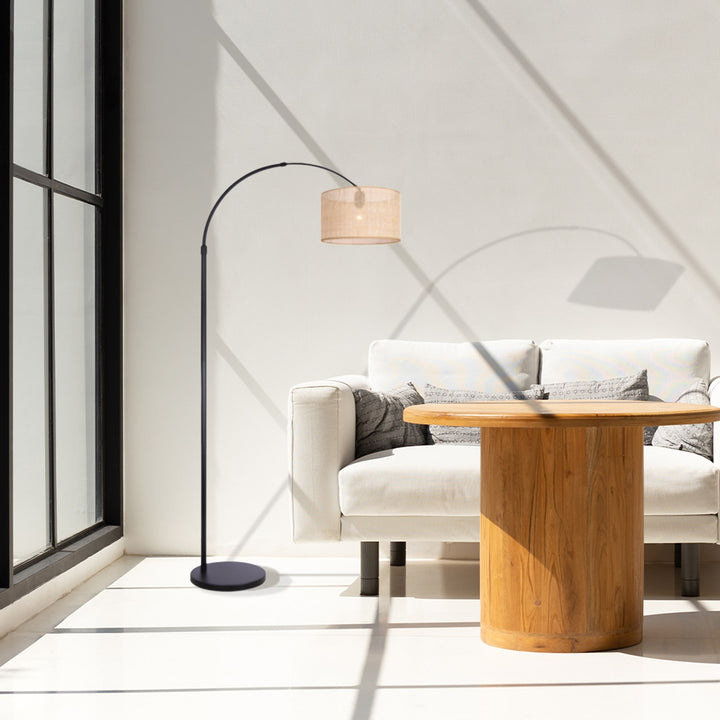 Floor Lamp In Matte Black Finish