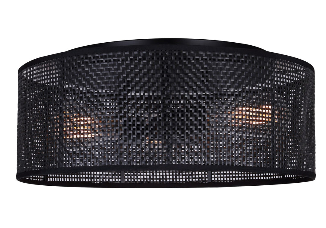 Flush Mount In Black Finish by Canarm