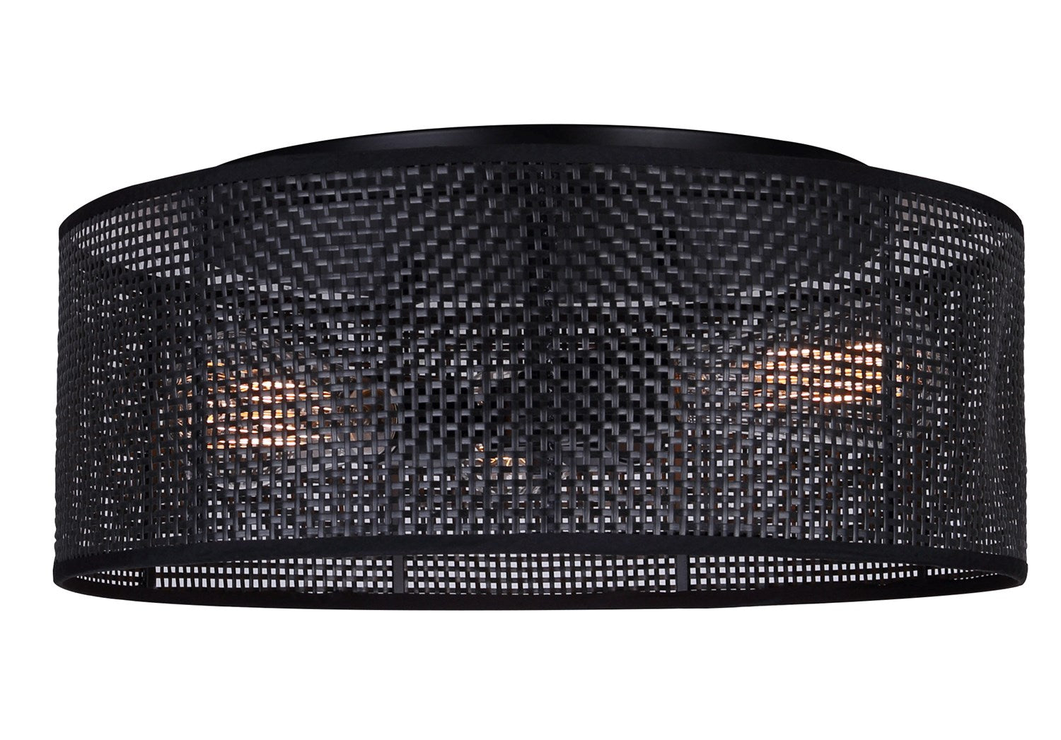 Flush Mount In Black Finish by Canarm