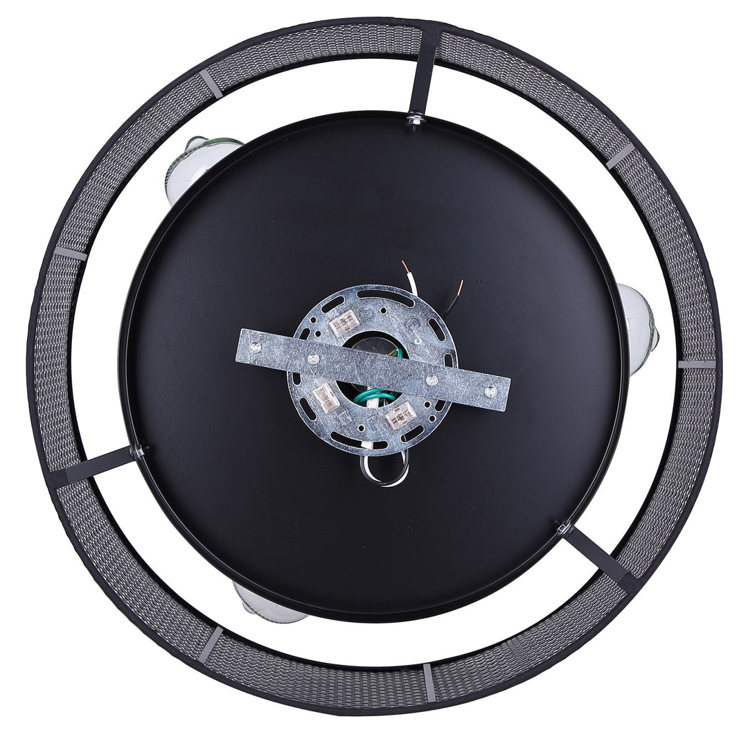 Flush Mount In Black Finish