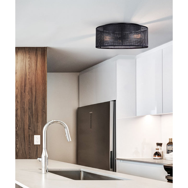 Flush Mount In Black Finish