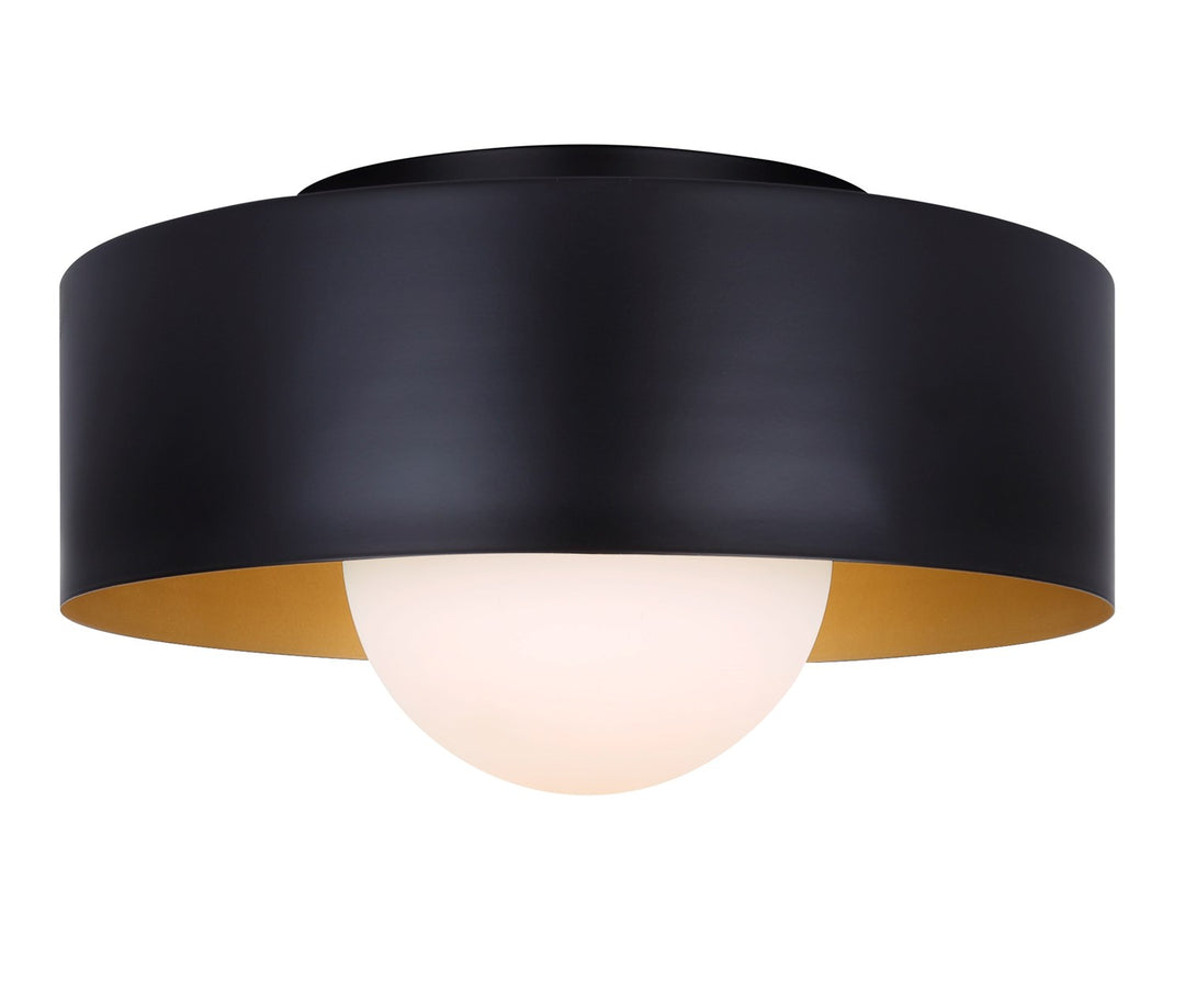 Flush Mount In Black Finish by Canarm