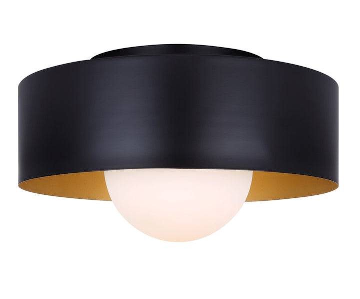 Flush Mount In Black Finish by Canarm