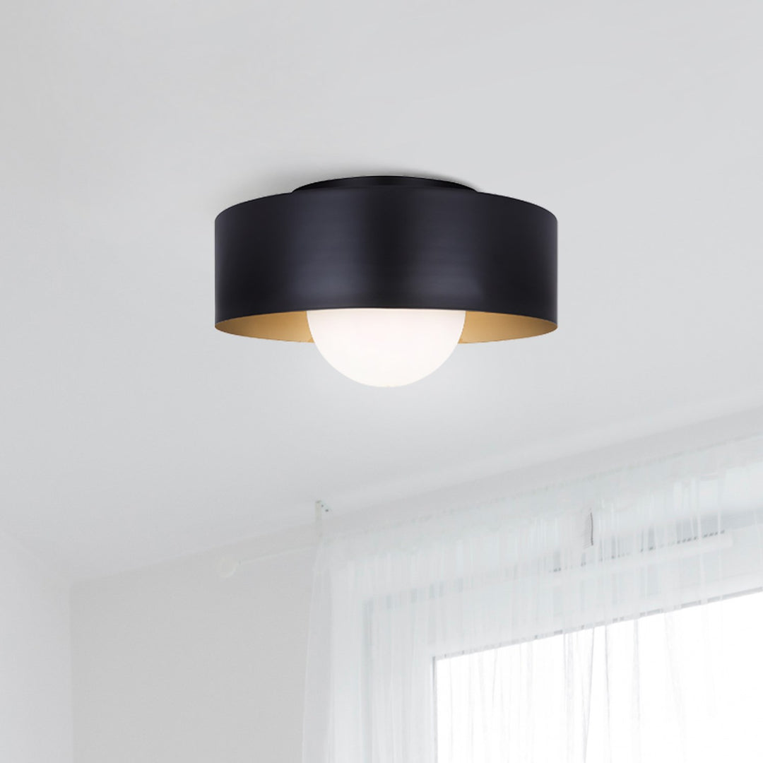 Flush Mount In Black Finish