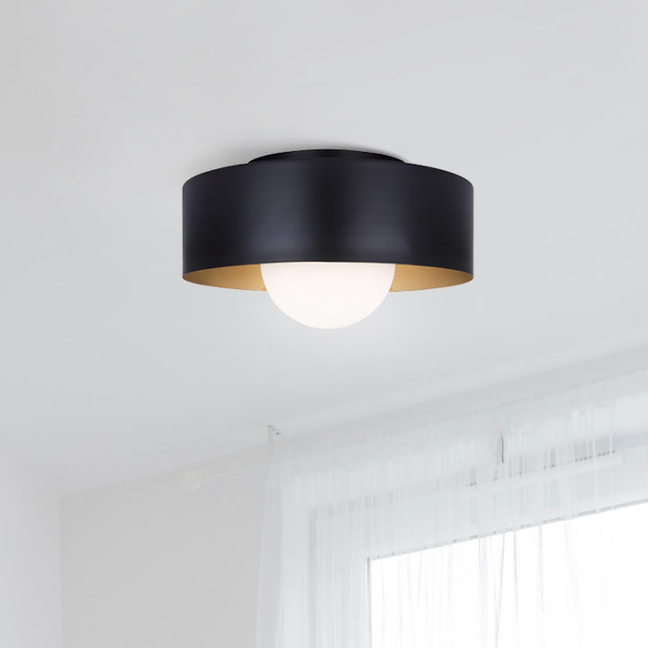 Flush Mount In Black Finish