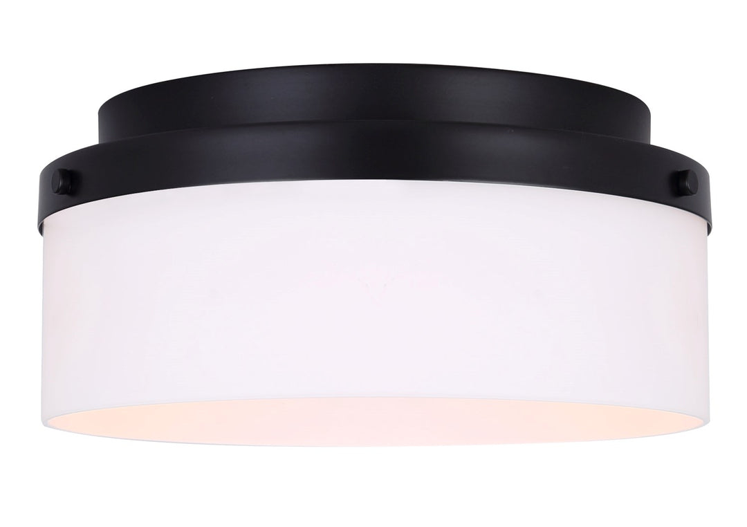 Flush Mount In Black Finish by Canarm