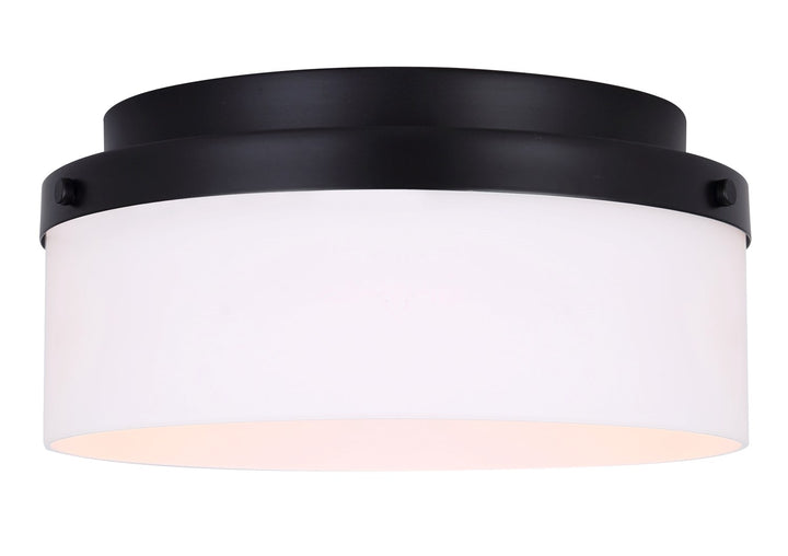 Flush Mount In Black Finish by Canarm