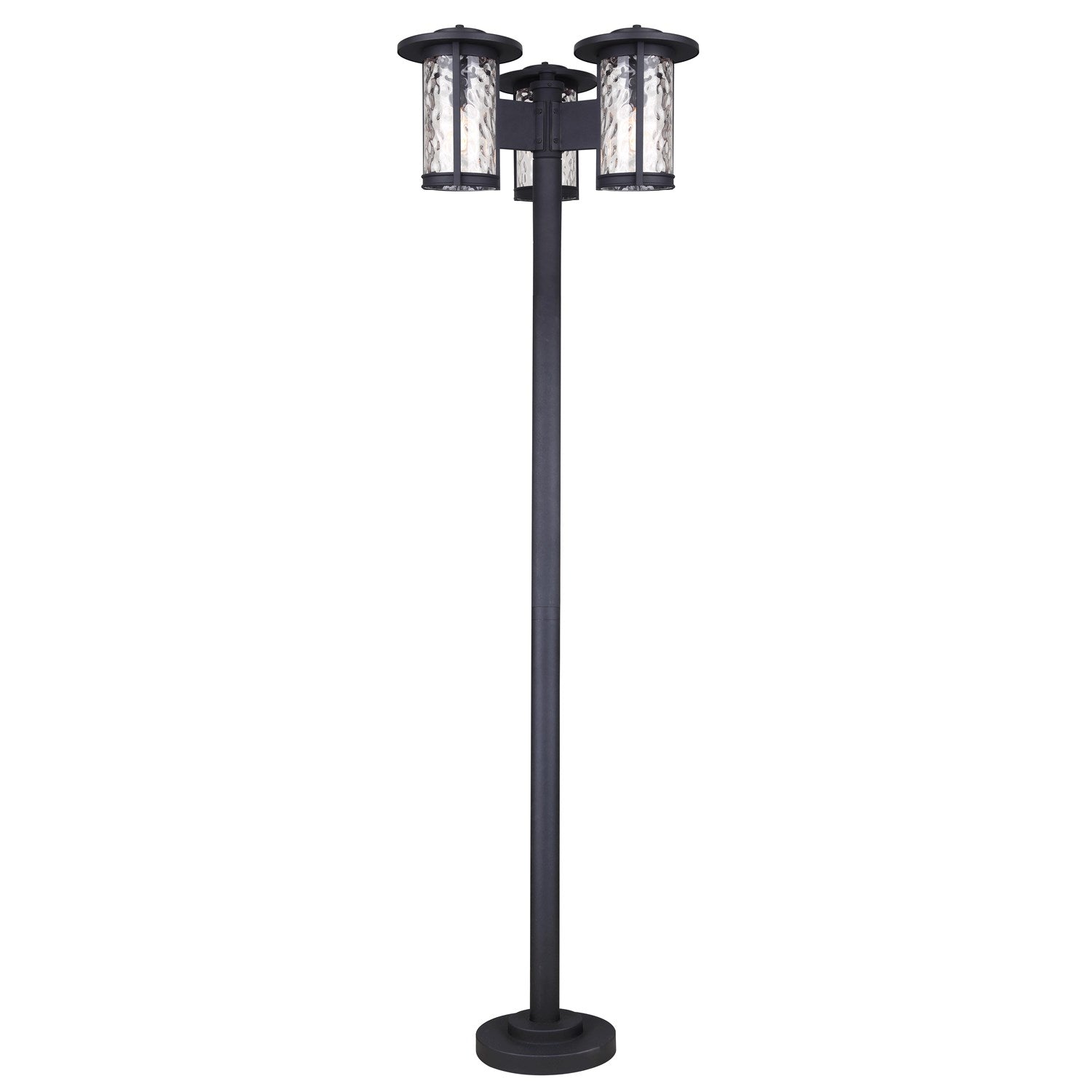 Outdoor Post Lantern In Black Finish by Canarm