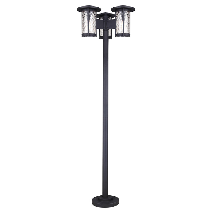 Outdoor Post Lantern In Black Finish by Canarm
