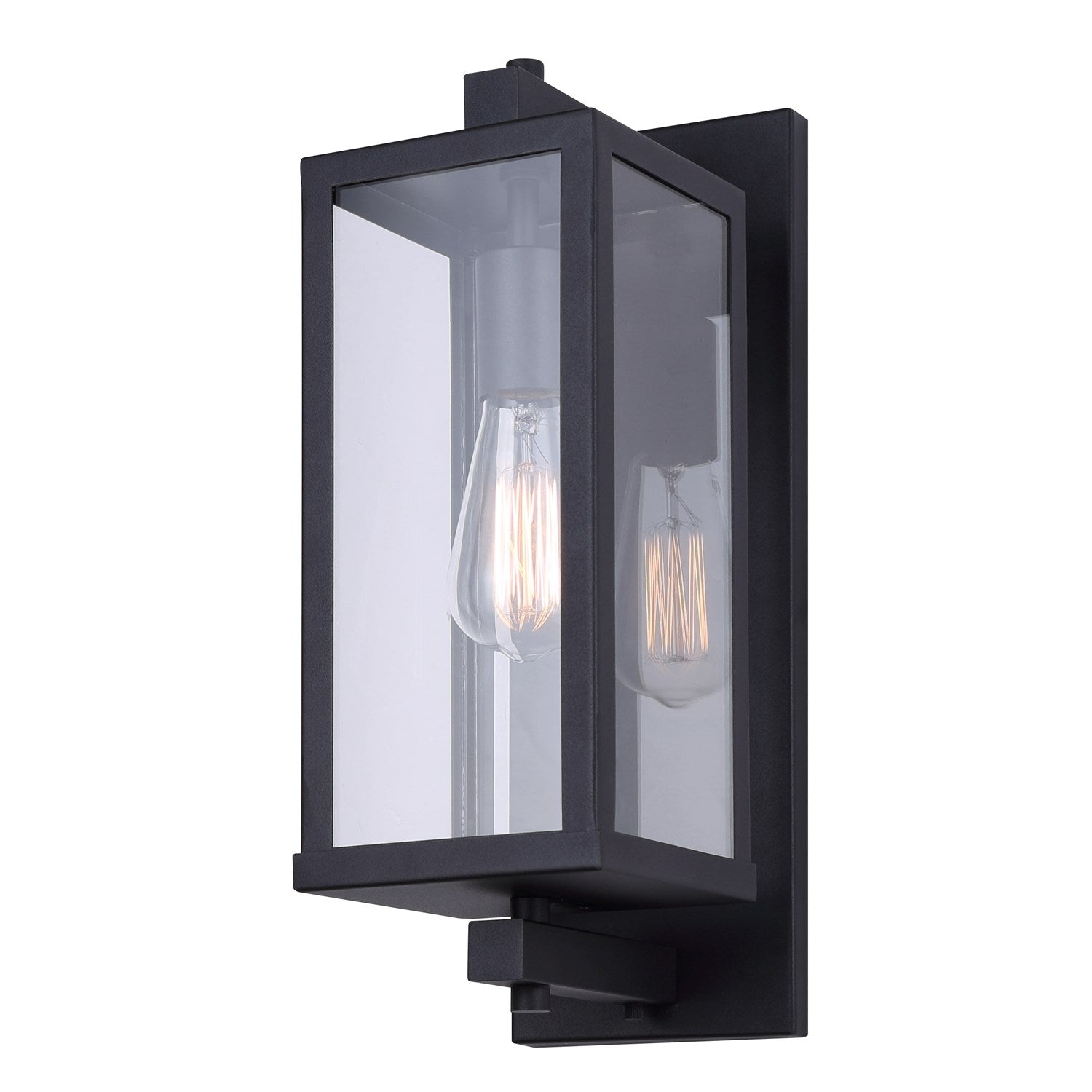 Outdoor Lantern In Black Finish by Canarm