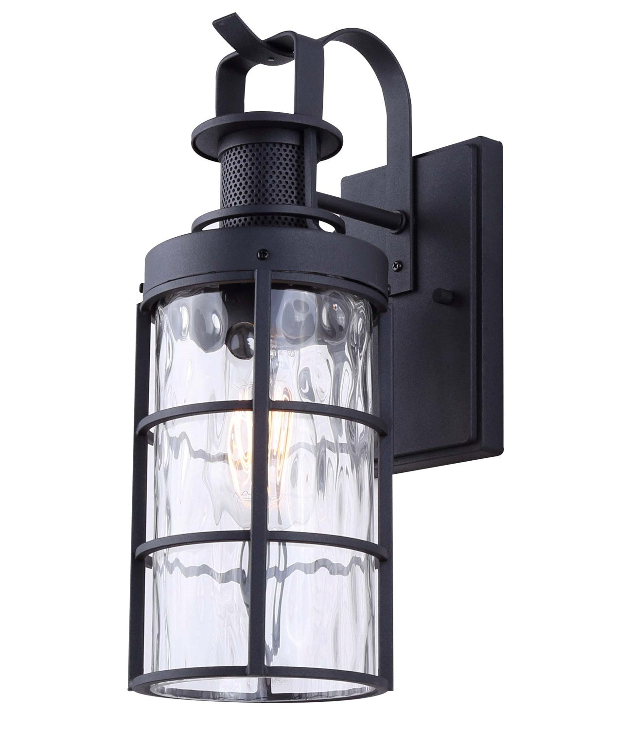 Outdoor Lantern In Black Finish by Canarm