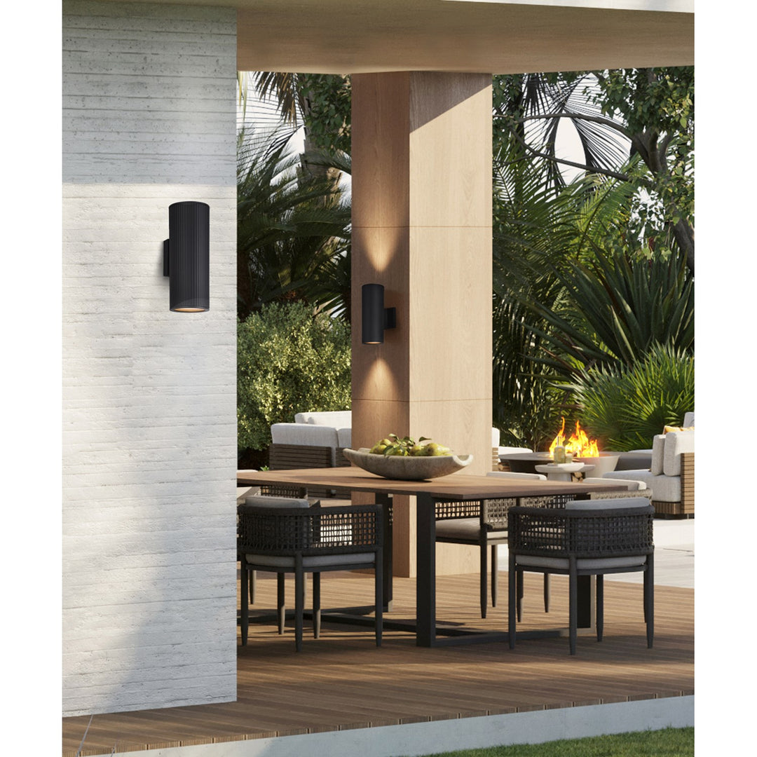 Outdoor Lantern In Black Finish