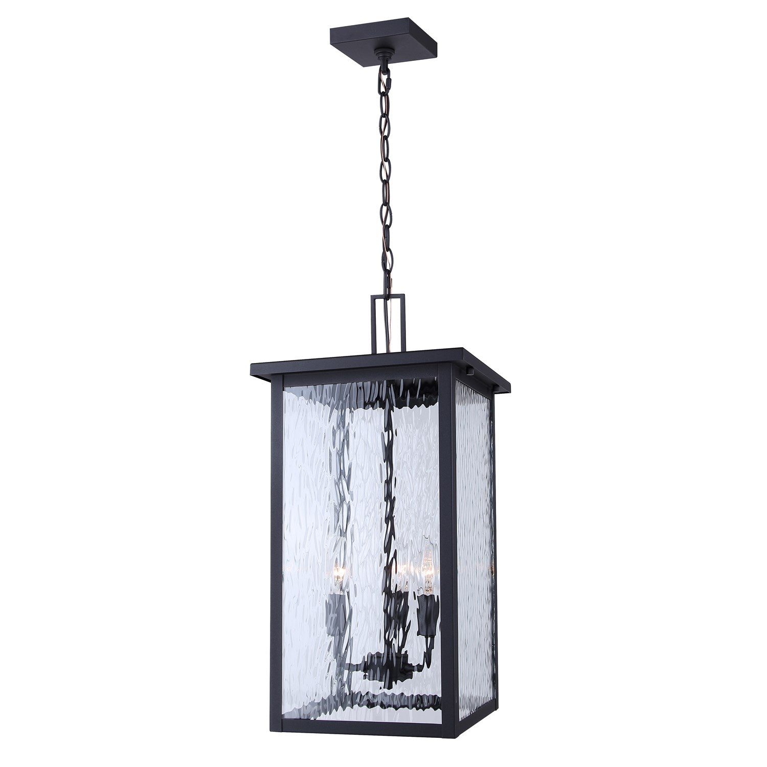 Outdoor Pendant In Black Finish by Canarm
