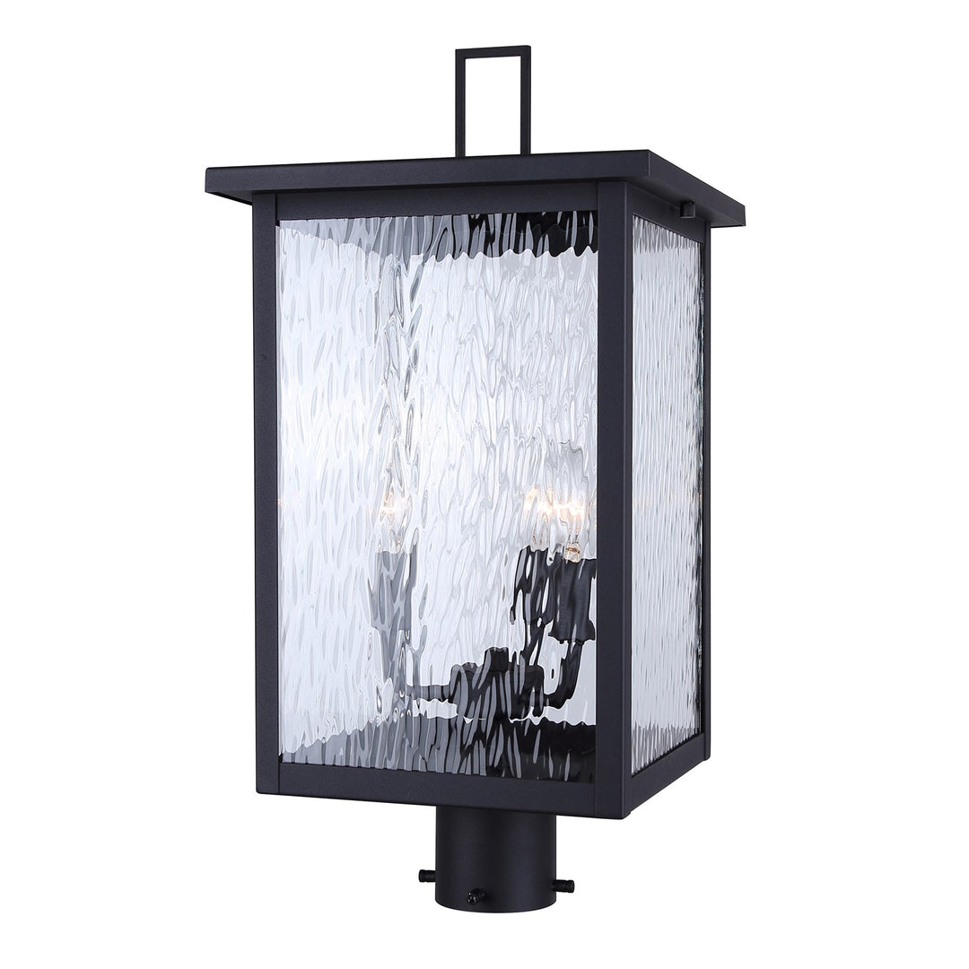 Outdoor Post Lantern In Black Finish by Canarm