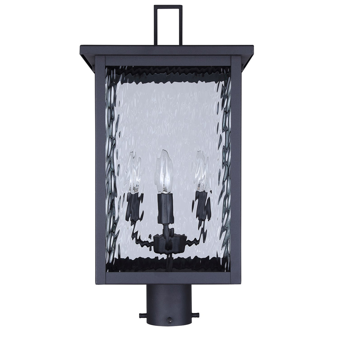 Outdoor Post Lantern In Black Finish