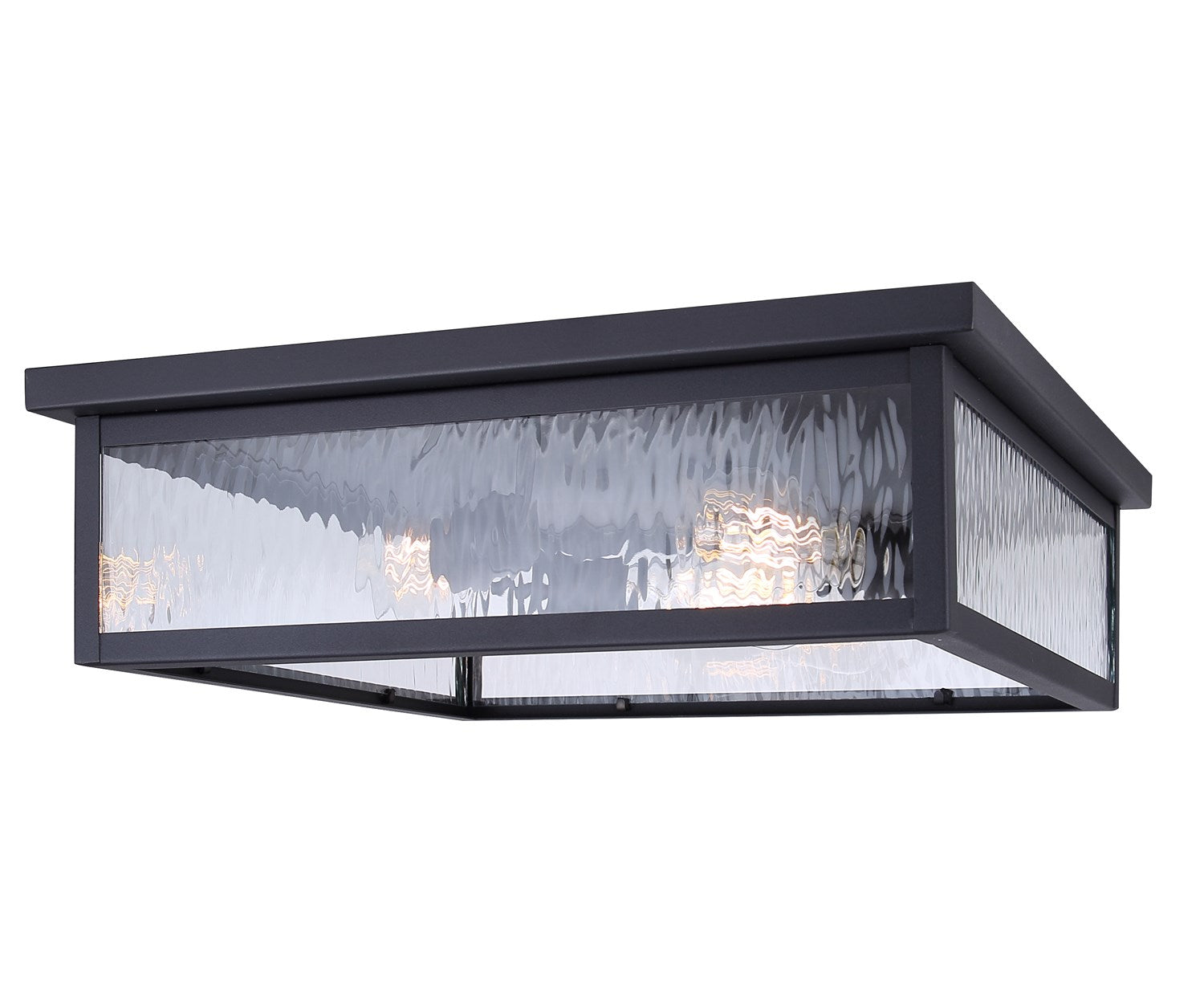 Flush Mount In Black Finish by Canarm