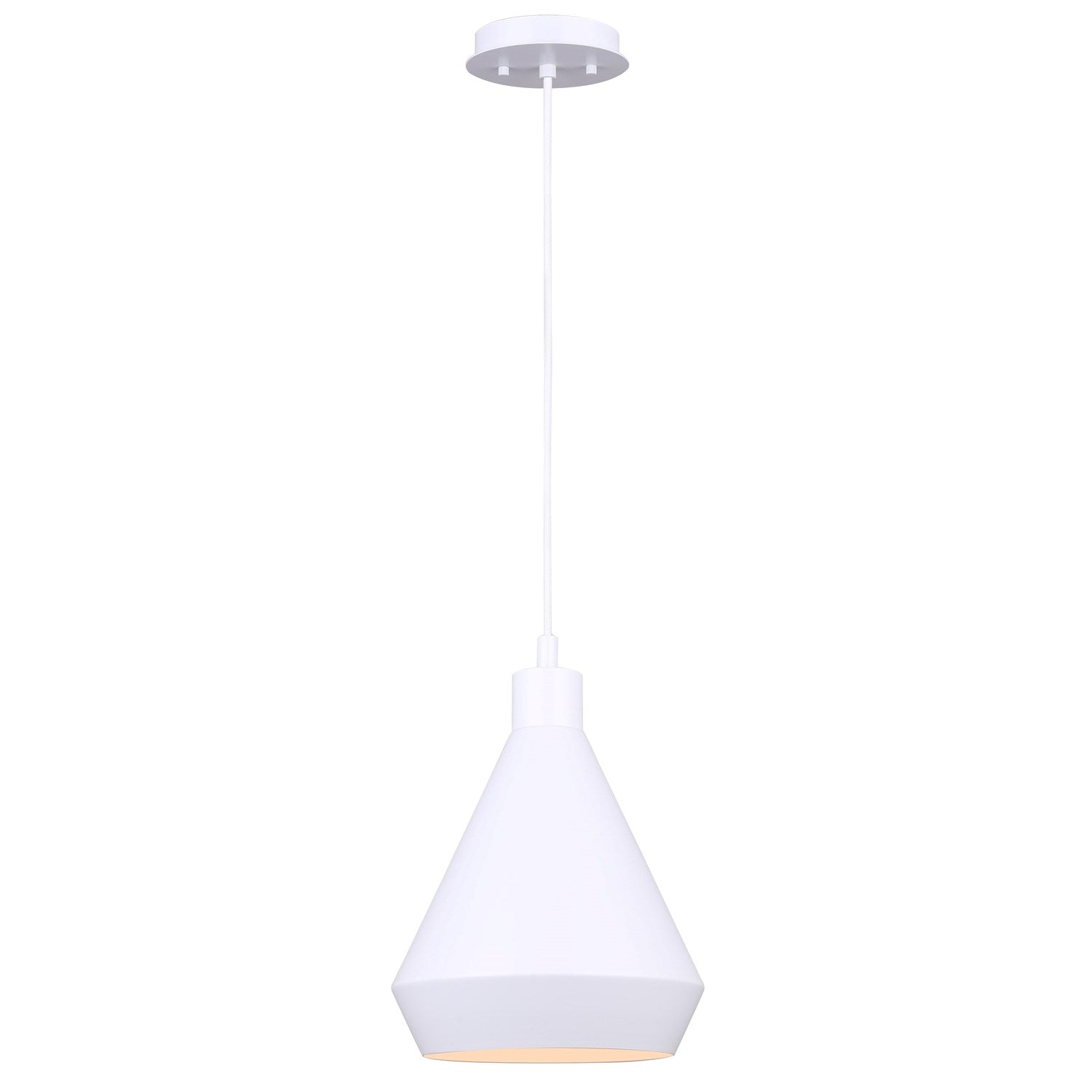 Pendant In Matte White Finish by Canarm