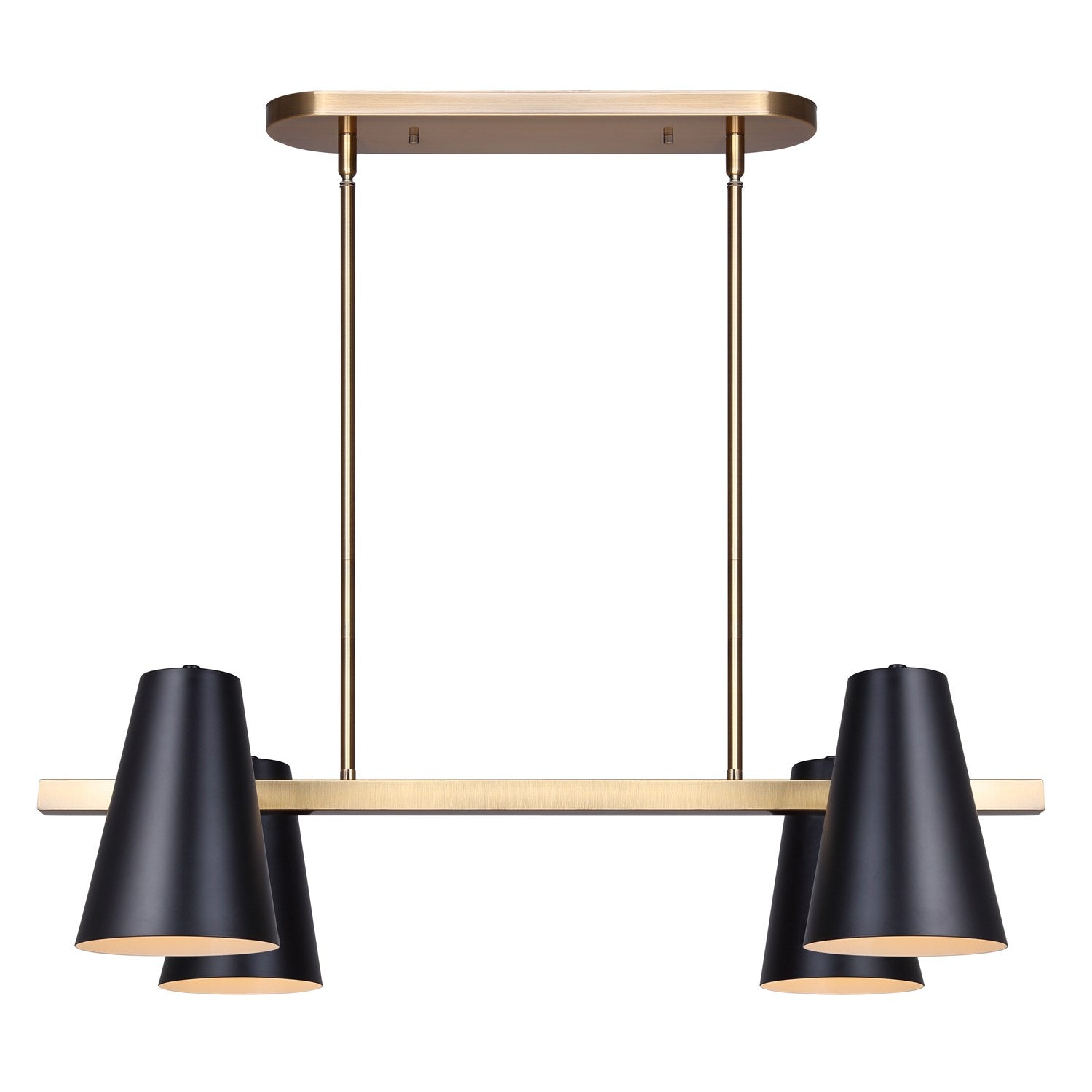Pendant In Matte Black And Gold Finish by Canarm