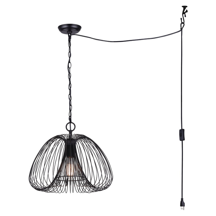 Pendant In Black Finish by Canarm