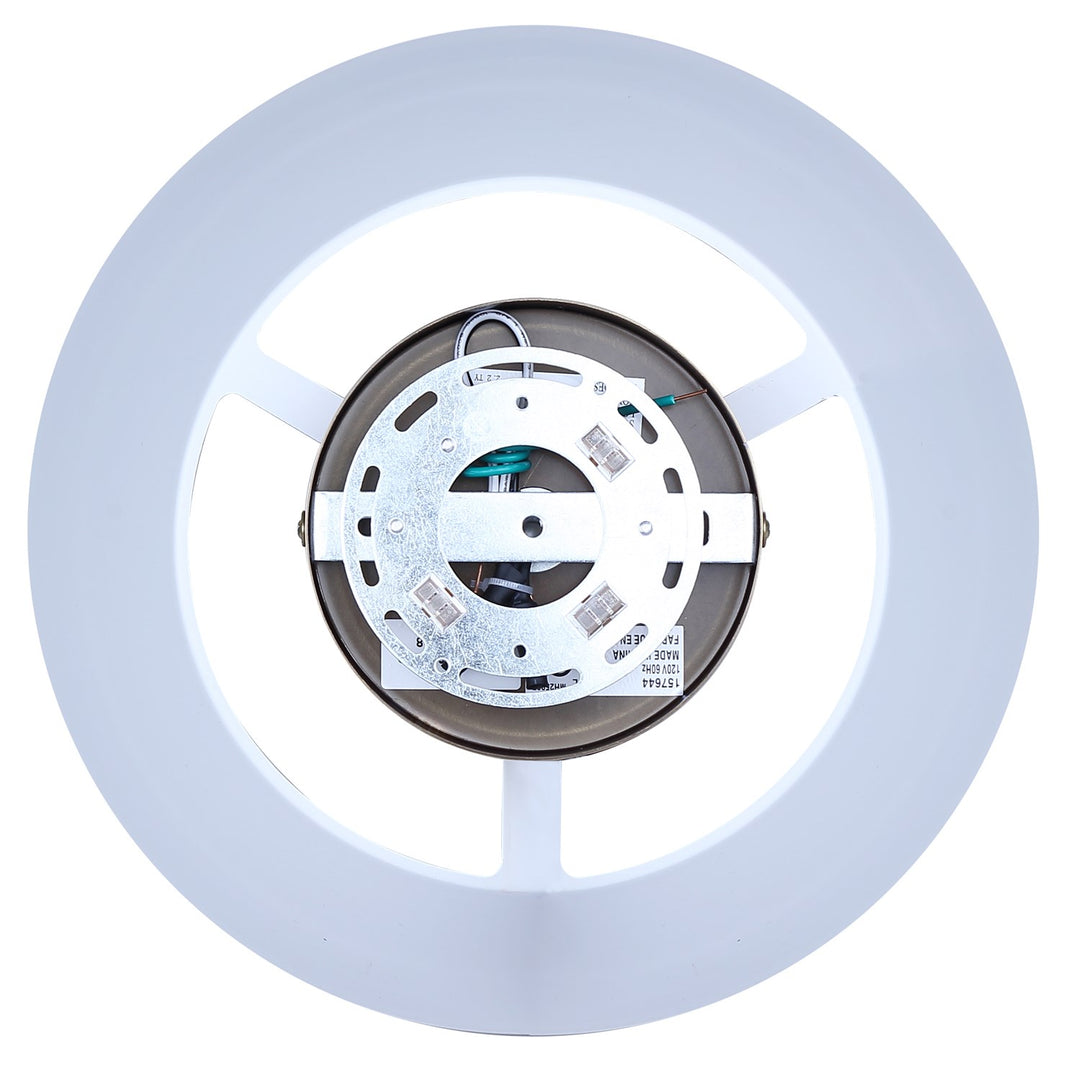 Semi-Flush Mount In Matte White Finish