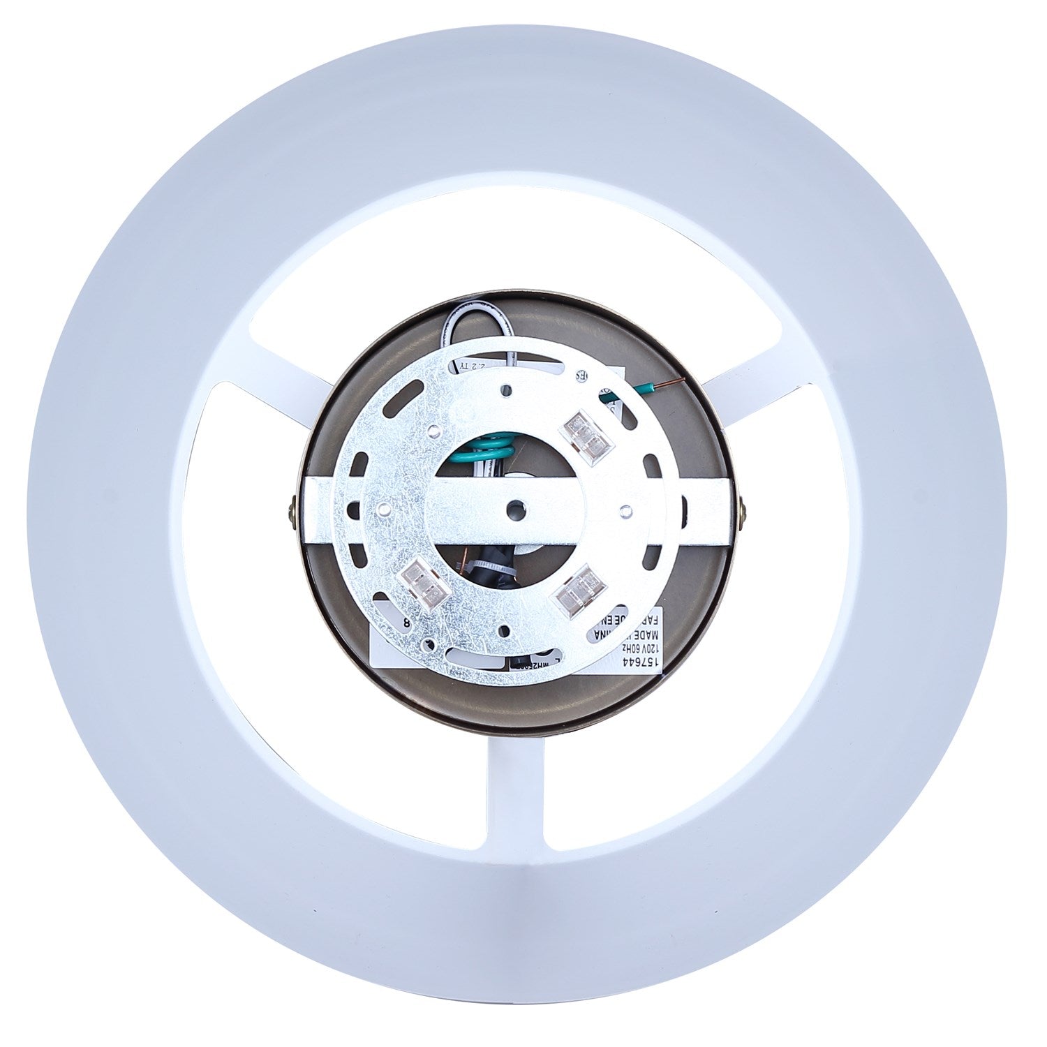 Semi-Flush Mount In Matte White Finish