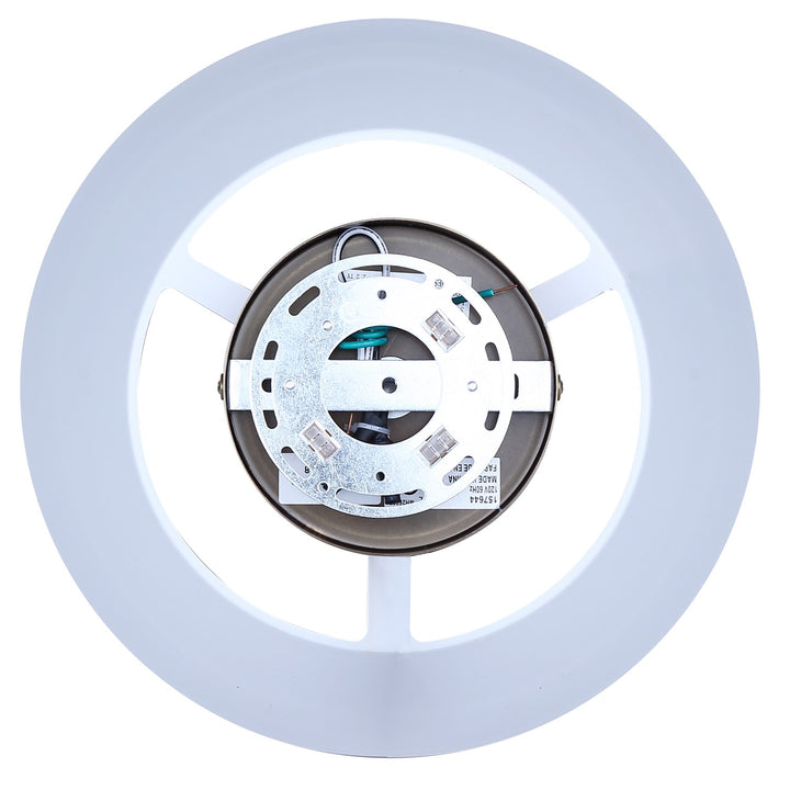 Semi-Flush Mount In Matte White Finish
