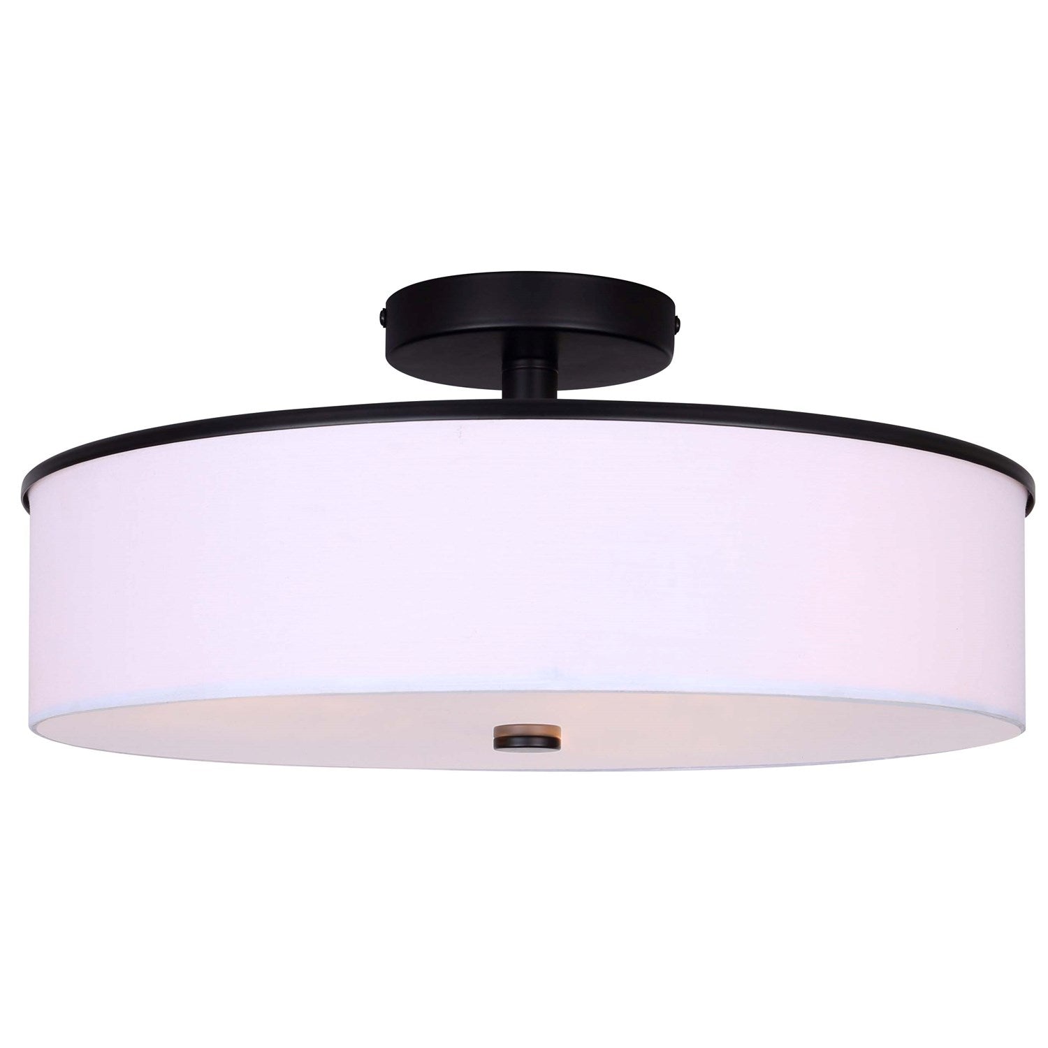 Semi-Flush Mount In Matte Black Finish by Canarm