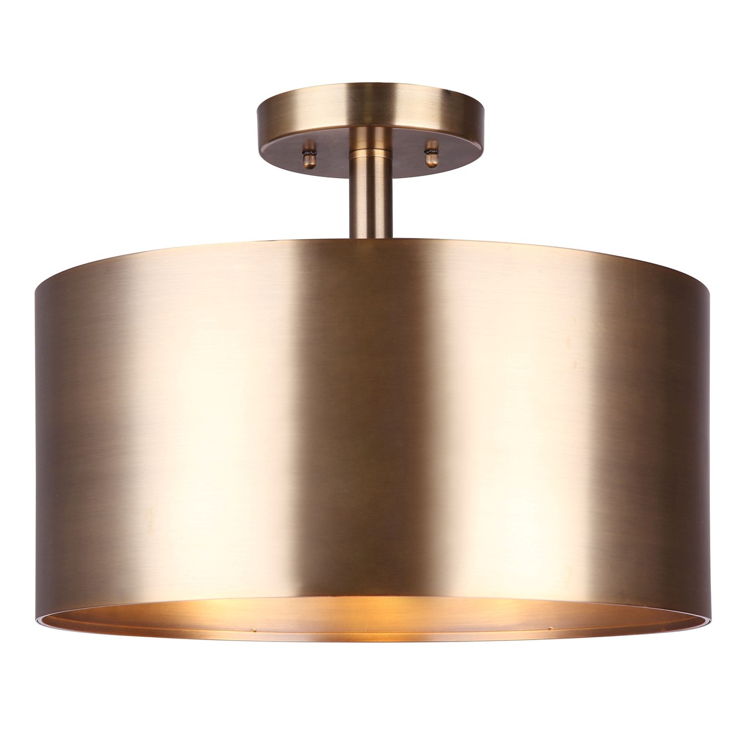 Semi Flush In Gold Finish by Canarm