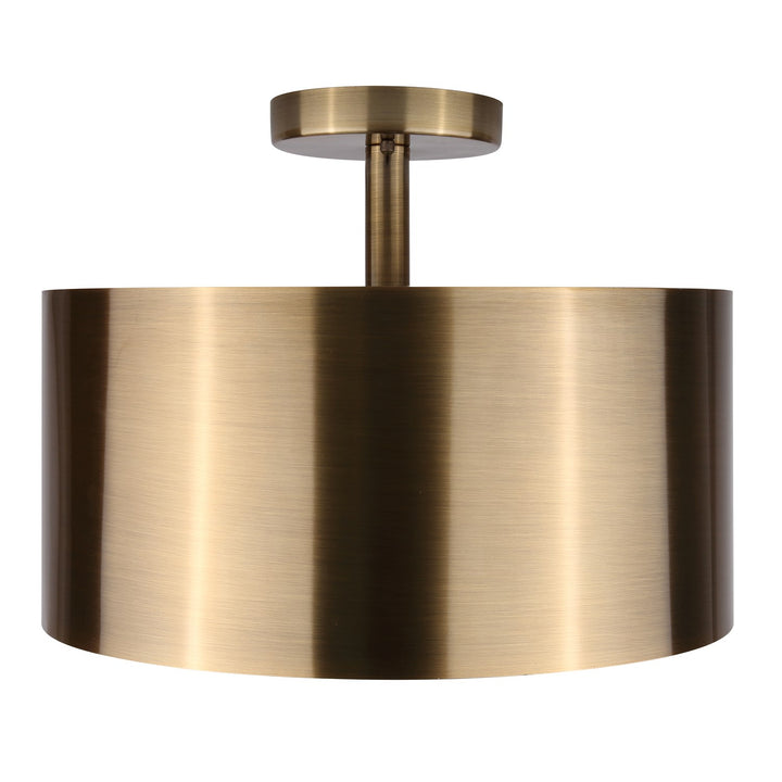 Semi Flush In Gold Finish