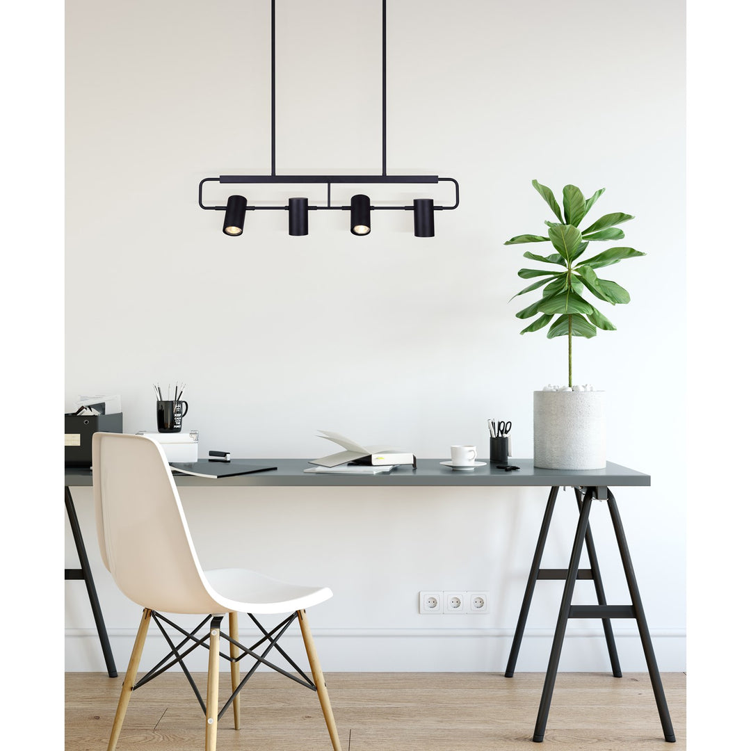 Track Lighting In Black Finish