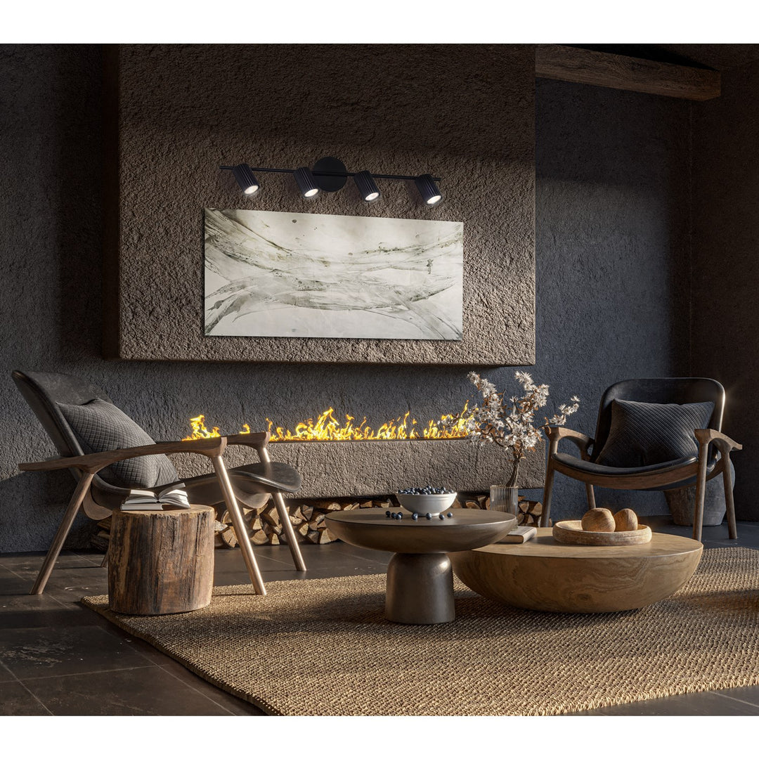 Track Lighting In Black Finish